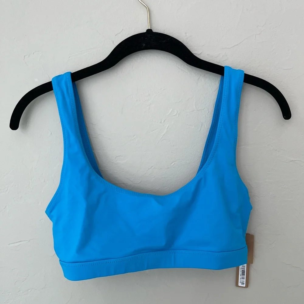 🦋SKIMS SWIM TANK BIKINI TOP IN TURQUOISE L